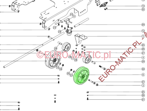 Zestaw kół do maszyn Numatic 160mm 2szt. (208638x2szt.) 310073