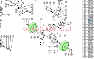 KOŁO TRAKCJI 200x50mm DO CRO 8055 (204115) (901209) Numatic