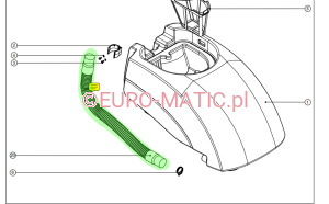 WĄŻ SPUSTOWY 38mm 0,7m BRUDNEJ WODY ZBROJONY Z KORKIEM