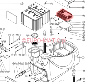 Prostownik do maszyn czyszczących Numatic TTB/TGB prowadzonych Numatic 321904