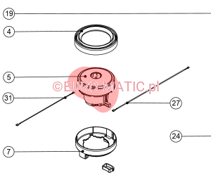 [cena specjalna] SILNIK 220V PLASTIKOWY DL11103T DO NVH (305493) (205493) Numatic
