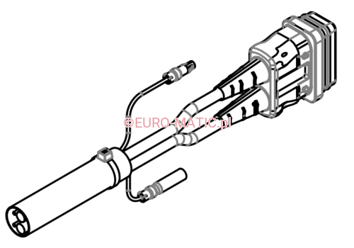 Męska wtyczka trakcji z przewodami Loom Assembly 4CRT