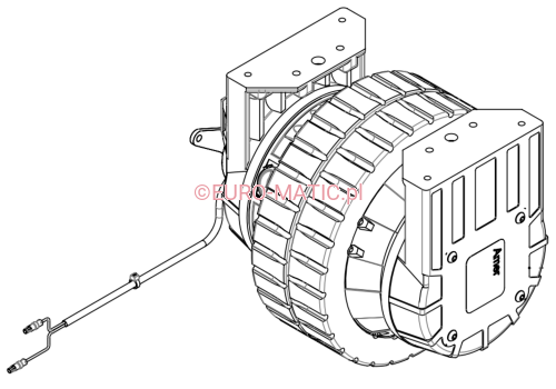 Napęd trakcji Vario motor wheel z przewodem hamulca MK2