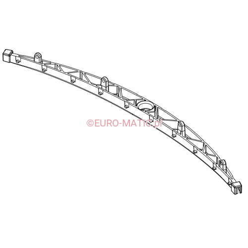 LISTWA WEWNĘTRZNA CZERWONA DO SSAWY 650MM (