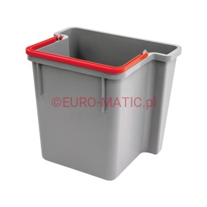 Wiadro tylne 15L, rączka czerwona 