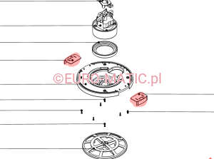 Uchwyt zaczep blokujący głowicę do odkurzaczy Numatic 227115