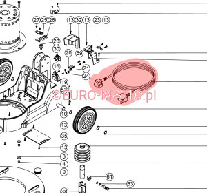 PRZEWÓD ZASILAJACY 3x1,5mm ANGIELSKA WTYCZKA (236072) Numatic