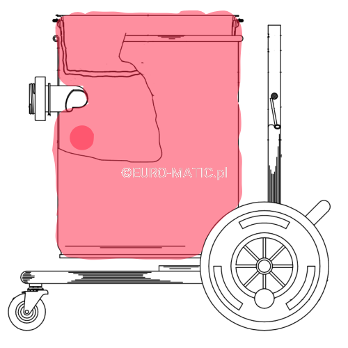 ZBIORNIK DO NTD 752 SREBRNY