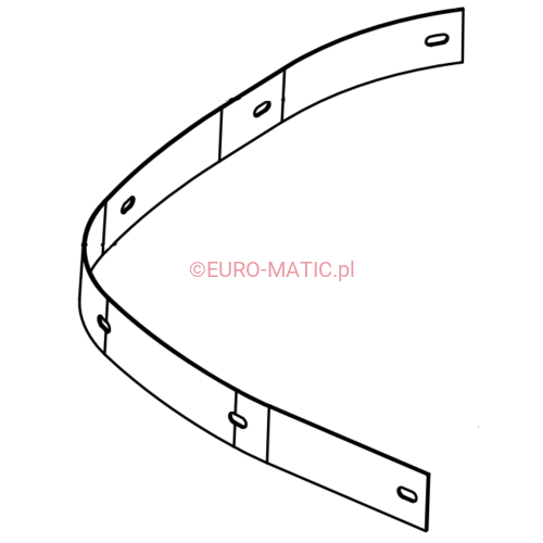 TAŚMA MONTAŻOWA OSŁONY ANTYBRYZGOWA KRÓTKA