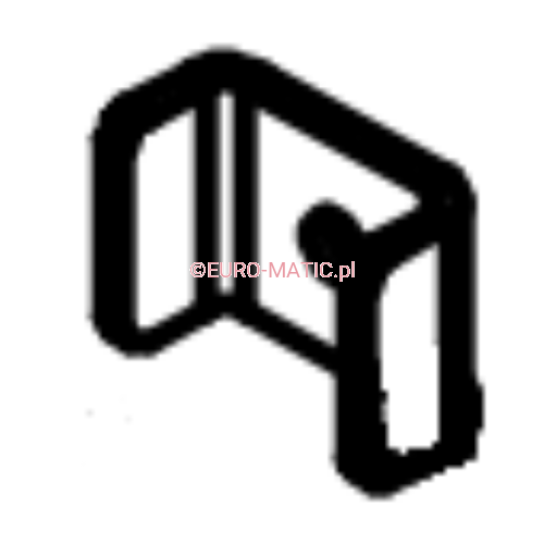 UCHWYT METALOWY OGRANICZNIKA GUMOWEGO