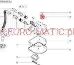 Zapinka separatora czerwona Numatic 902919 do szorowarek bateryjnych TTB/TGB i kablowych TT
