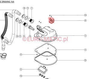 ZAPINKA KLAMRA SEPARATORA CZERWONA NUMATIC 902919