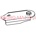 Uchwyt kółka ssawy prawy Numatic 304523 do szorowarek bateryjnych TTB/TGB i kablowych TT
