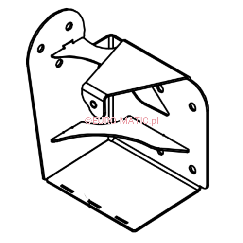 METALOWY ELEMENT RAMY MOCUJĄCY RĘKOJEŚĆ PRAWY