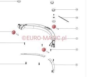 KÓŁKO SSAWY TT1840/TTB1840 DO NUMATIC 208454