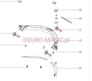 OŚ KOŁA SSAWY DO NUMATIC TT1840 TTB1840