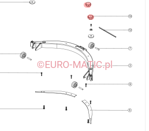 NAKRĘTKA MOCOWANIA SSAWY DO NUMATIC TTB 1840 208455
