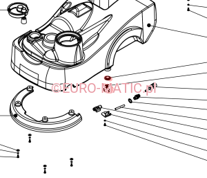 KOREK SPUSTOWY ZBIORNIKA CZYSTEJ WODY KOMPLET Z USZCZELKĄ DO TT1840 TTB1840 CZERWONY 905628