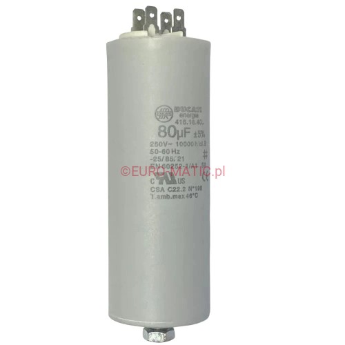 KONDENSATOR 80mF PRACA DO MASZYN 120V