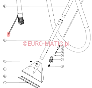 SZYBKOZŁĄCZKA MĘSKA 6mm DO WĘŻA Numatic 601299