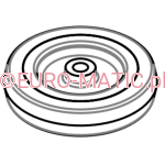 KOŁO 100mm ODBOJOWE STOŁU SZCZOTEK DO TTV/CRG (303942)