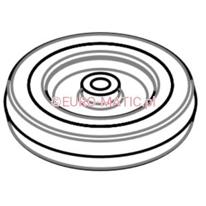 KOŁO 100mm ODBOJOWE STOŁU SZCZOTEK DO TTV/CRG (303942)