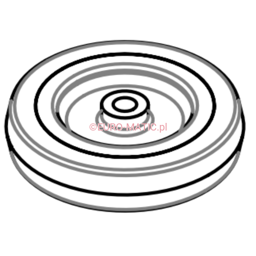 KOŁO 100mm ODBOJOWE STOŁU SZCZOTEK DO TTV/CRG