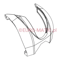 ŚRODKOWY ELEMENT OBUDOWY STOŁU SZCZOTEK DO NUC 244 (911777)