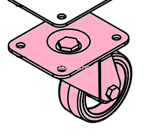 KOŁO TYLNE Z ZAMOCOWANIEM DO TTB 6652T Numatic 204116