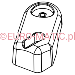 Uchwyt kółka ssawy prawy Numatic 906859 do szorowarek bateryjnych TGB i kablowych TT