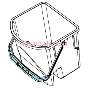 RĄCZKA NIEBIESKA DO WIADRA 28L Numatic 905142