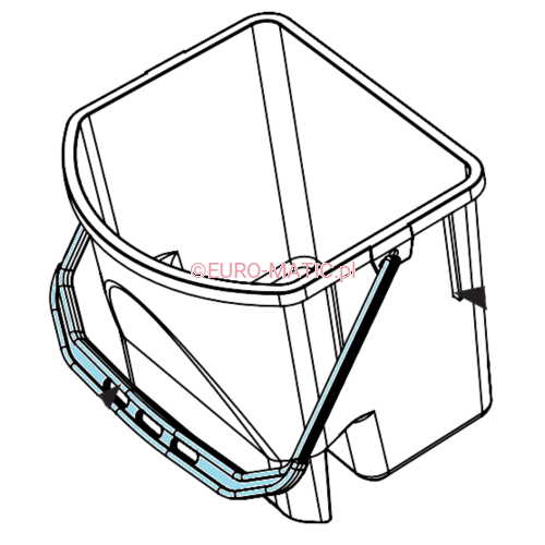 RĄCZKA NIEBIESKA DO WIADRA 28L Numatic 905142