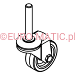 Koło skrętne Ø50 mm gumowe szare Numatic 907759 do szorowarek bateryjnych TGB i kablowych TT