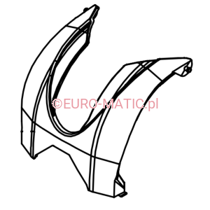 PLASTIKOWY ELEMENT OBUDOWY STOŁU SZCZOTEK DO NUC 244 ŚRODKOWY Numatic 911777