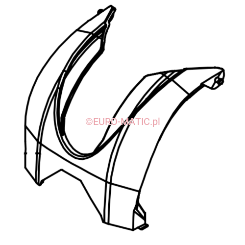 PLASTIKOWY ELEMENT OBUDOWY STOŁU SZCZOTEK DO NUC 244 ŚRODKOWY Numatic 911777