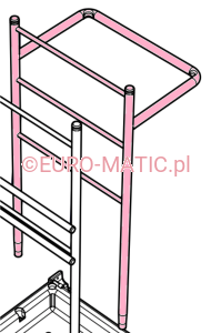 TYLNY STELAŻ DO WÓZKA SCG 1415 Numatic 911991