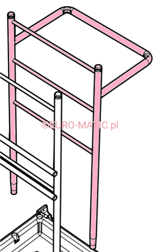 TYLNY STELAŻ DO WÓZKA SCG 1415 Numatic 911991