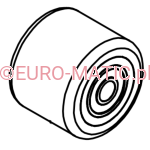 Koło podporowe Ø50×40 mm Numatic 913272 do NCC 440NX i NUC 244NX