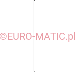 Wężyk zbiornika czystej wody dł. 608 mm 5×8 mm silikonowy Numatic 913691 do NCC 440NX i NUC 244NX