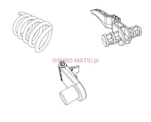 ZESTAW DO REGULACJI I ZWALNIANIA DYSZLA DO NUC 244 Numatic 914447