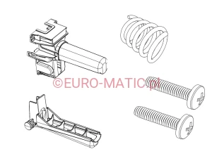 RĘKOJEŚĆ STAŁA SZARA + DŹWIGNIA RĘKOJEŚCI DO NUC 244 Numatic 914457