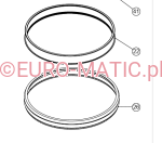 Osłona na szczotkę komplet do dustrola Numatic 214109