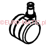 Koło 40 mm przednie do odkurzacza Numatic 204012