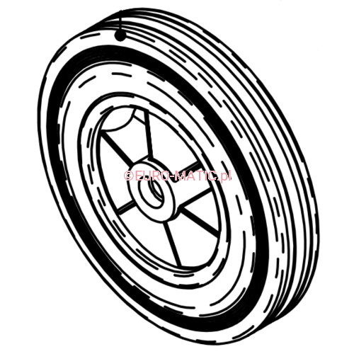 KOŁO TRAKCJI GUMOWE DO TTB 665/160ST Numatic 204082