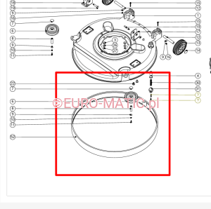 Osłona antybryzgowa Numatic 578010 do TT 6650G i TT 6650S
