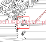 Koło trakcji Ø200×50 mm aluminiowe Numatic 206727 do maszyn bateryjnych TTB