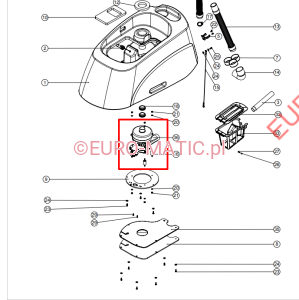 Silnik ssący 24 V dwustopniowy Numatic 903716 do TGB 6055 i TGB 6055T