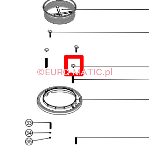 Nakrętka do stelarza filtra w NTD Numatic 206241