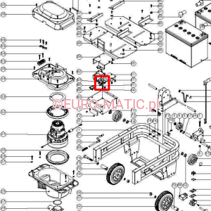 Prostownik zewnętrzny Numatic 206853 do TLB 345