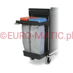 Stelaż na worki 2×70 l Numatic NKA-102 z pokrywą dwudzielną, szary